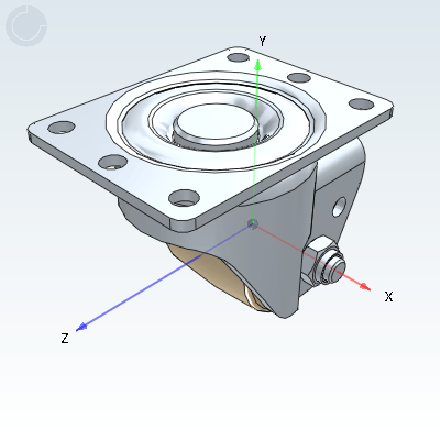 Low center of gravity casters · American bottom plate allowable load 400~700kg· Flat bottom mobile type