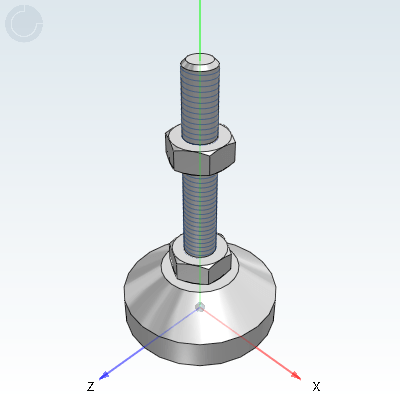 Anti slip foot cup · Heavy duty type · Fixed adjustable type · No rubber pad/with rubber pad