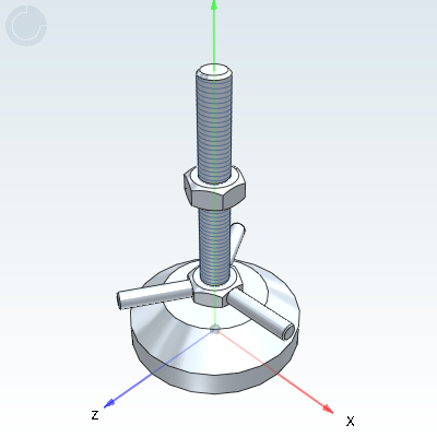 Handle type foot cup, heavy-duty type, fixed adjustable type