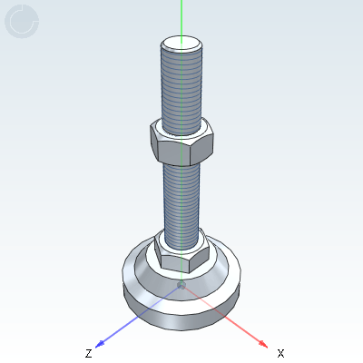 Foot cup · Heavy duty type · Fixed adjustment type · Cast iron+rubber base type/Cast iron base type