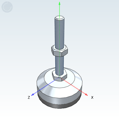 Shockproof and anti slip foot cup · Heavy duty type · Fixed adjustable type