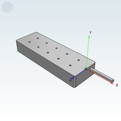 Linear motor with iron core, 62 motor series, rotor/stator