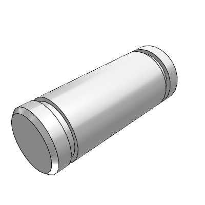 导向轴 ·直杆型 D公差f8 普通级 ·带挡圈槽型