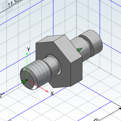 悬臂销·外螺纹安装·带挡圈槽型·六角型