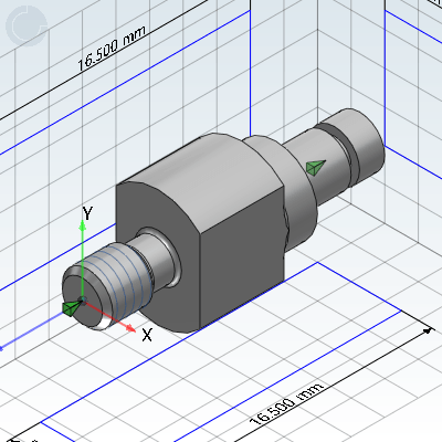 悬臂销·外螺纹安装·带挡圈槽型·台阶型