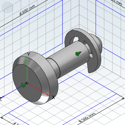 带肩铰链销·挡圈固定型