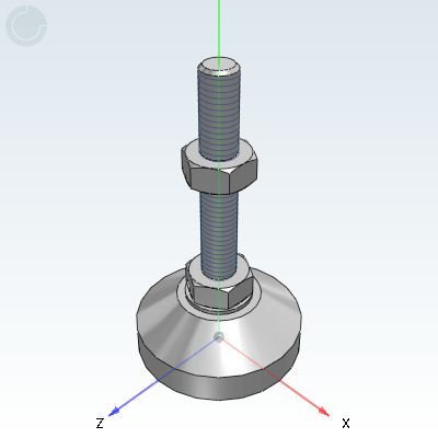 防滑脚杯·重载型·固定调节性·无橡胶垫