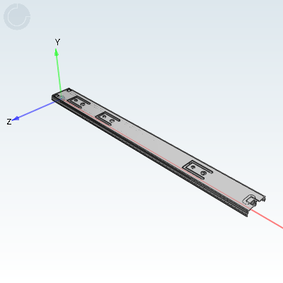 Industrial slide rail · Light load type · 36 series