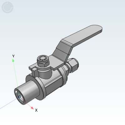 Yiheda 3D Electronic Gallery YHDV-QH-Z-K-1-4 Industrial Valves