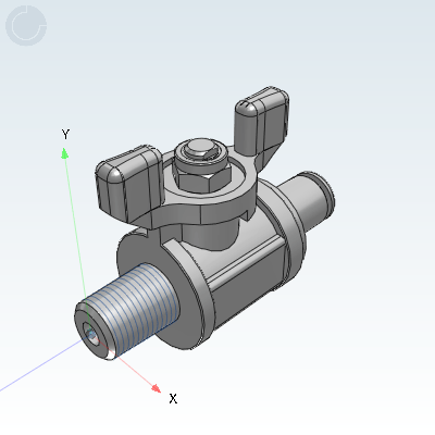 Yiheda 3D Electronic Gallery YHDV-QS-R-C-1-4 Industrial Valves