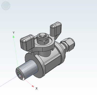 Yiheda 3D Electronic Gallery YHDV-QS-R-K-1-4 Industrial Valves