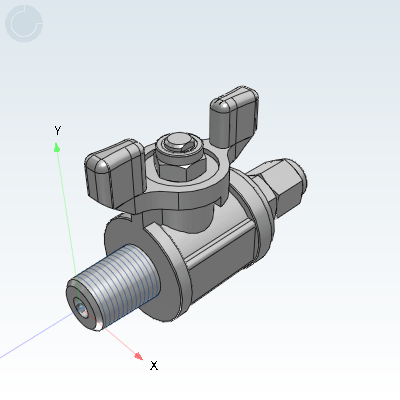 Yiheda 3D Electronic Gallery YHDV-QS-R-N-1-4 Industrial Valves