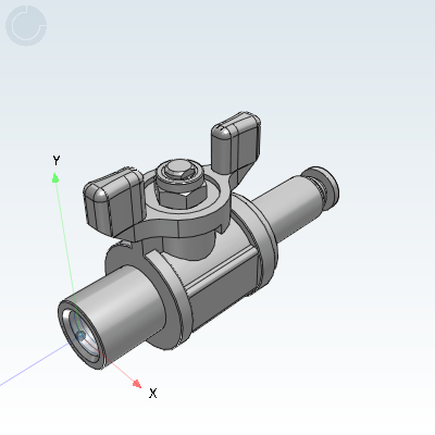 Yiheda 3D Electronic Gallery YHDV-QS-Z-D-1-4 Industrial Valves