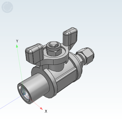 Yiheda 3D Electronic Gallery YHDV-QS-Z-K-1-4 Industrial Valves