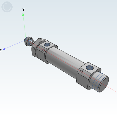 Pen type cylinder single rod type