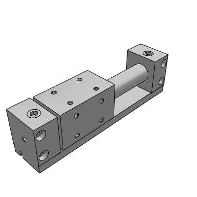 Magnetically coupled rodless cylinders. Direct mount type