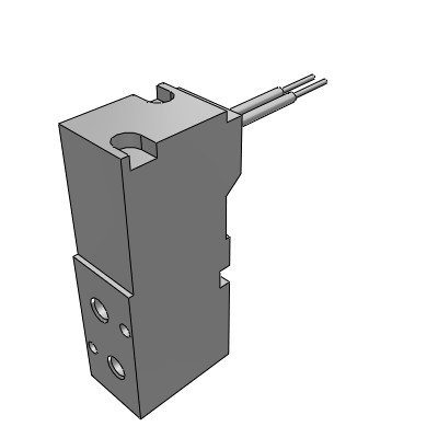 Solenoid valve, direct acting, two position three way