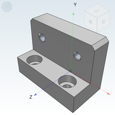 Mounting base for shock absorber L shape