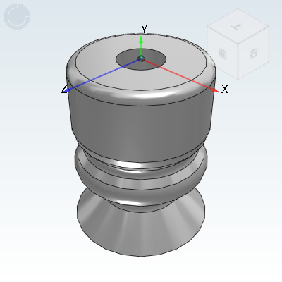 Precision Type Double Organ Vacuum Suction Cup (Single Piece/Assembly)