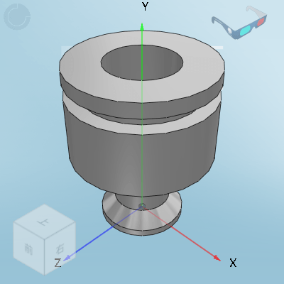 Light vacuum chuck (single piece / component)