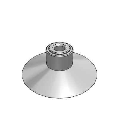 Standard Type,Sucker For Vertical Vacuum Nozzle Sucker,Flat Ribbed