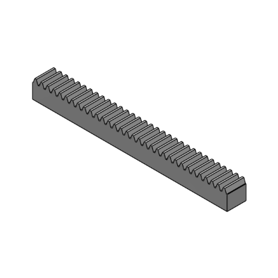 Rack quality 8 straight toothing drawn steel, teeth grinded