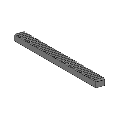 Rack quality 8 helical toothing drawn steel, teeth grinded