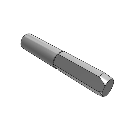 Dowel pin with external thread, P/L/B/ML size specified type