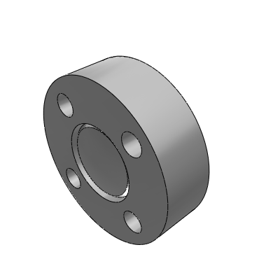 Floating joint, flange-mounted type, external thread, standard type