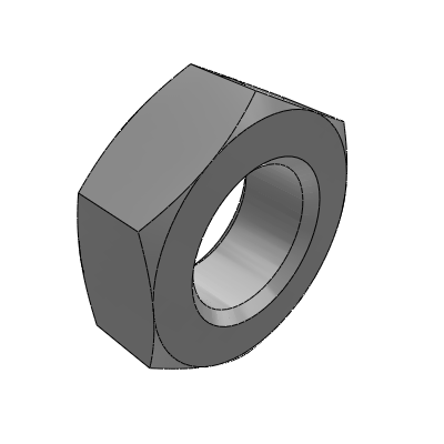 Nut, coarse thread type