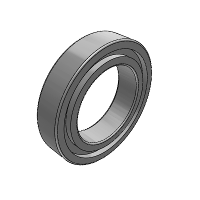 Deep groove ball bearing, open type