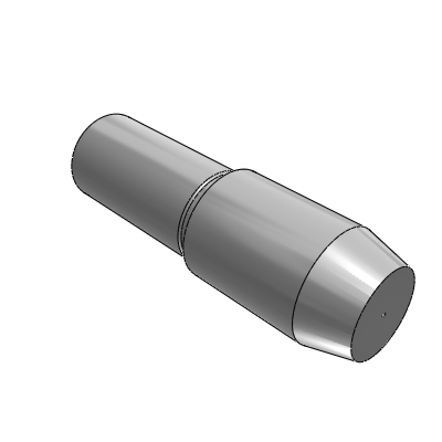Dowel pin with external thread, fixed P dimension type