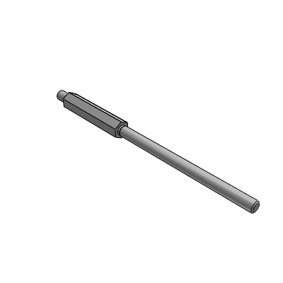 Cantilever pin with external thread installation, external thread type, hexagon type, fixed thread length.