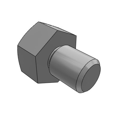 Ball roller, upward ball type, hex bolt type
