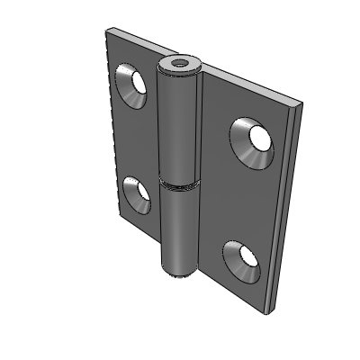 Aluminum alloy hinge, plug-in type
