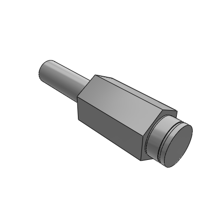 Cantilever pin for tensioner, standard type, with specified thread length