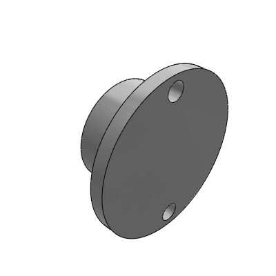 Ball roller, upward ball application, flange-mounted type