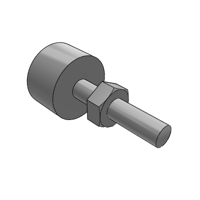 Positioning guide part, adjustment screw, knurled knob type