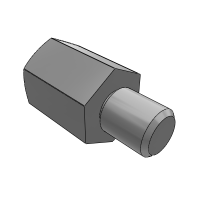 Positioning and guiding part, Stop pin, Threaded type, T-size specified type