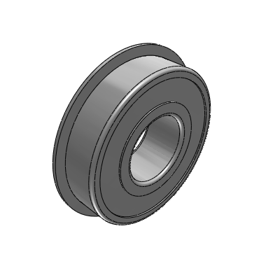 Deep groove ball bearing with retaining ring, double-cover type