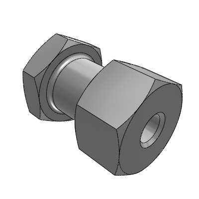 Floating joint, simple connection type, internal thread, T-size selection type, L-size fixed type