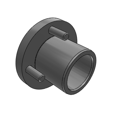 Oil-free bushing, bronze type, standard flange type