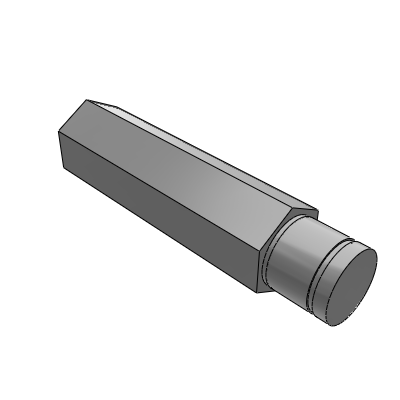 Cantilever pin Bolt installation with retaining ring groove type Hexagonal