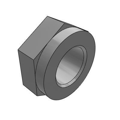 Positioning guide part, lock nut