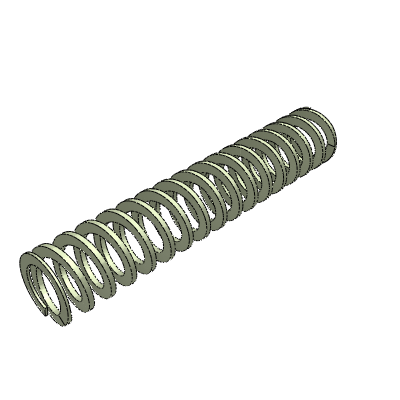 Rectangular spring with ultra-high compression, HPY, light green