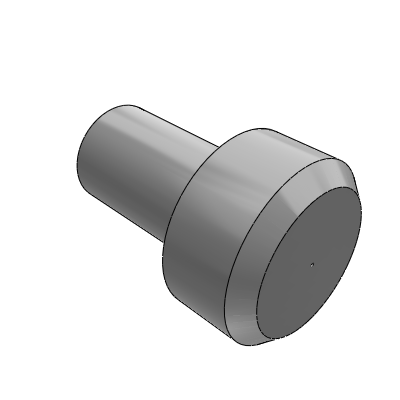 Dowel pin, flat head type, internal thread type, fixed P dimension