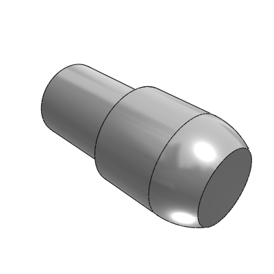 Dowel pin, large-head conical type, internal thread type, P-size fixed type