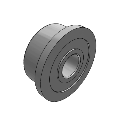 Flanged ball bearing (small diameter, deep groove) double-cover type