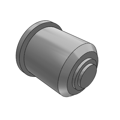 Ball roller, ball facing upward, press-fit type