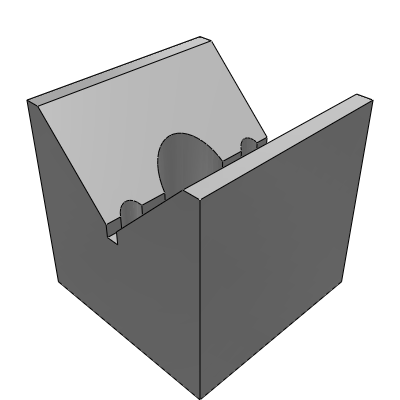 Positioning and guiding part V-block Precision type